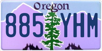 OR license plate 885YHM
