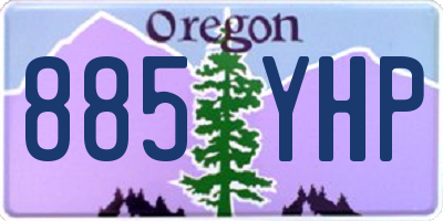 OR license plate 885YHP