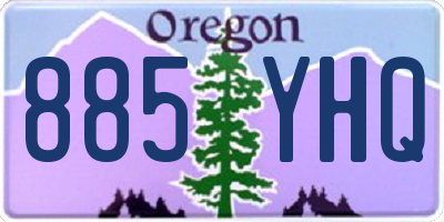 OR license plate 885YHQ