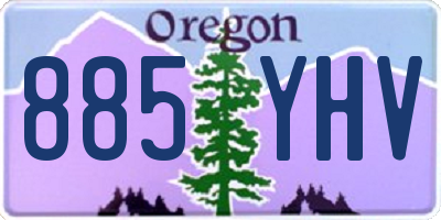 OR license plate 885YHV