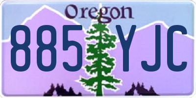 OR license plate 885YJC
