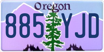 OR license plate 885YJD