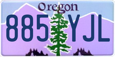OR license plate 885YJL