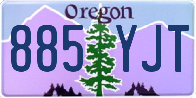 OR license plate 885YJT