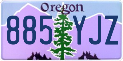OR license plate 885YJZ