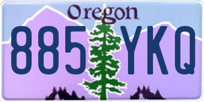 OR license plate 885YKQ