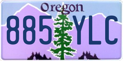 OR license plate 885YLC