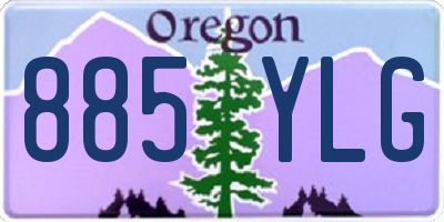 OR license plate 885YLG
