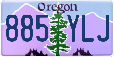 OR license plate 885YLJ