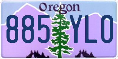 OR license plate 885YLO