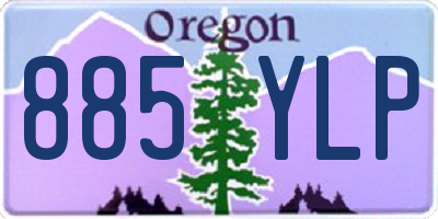 OR license plate 885YLP