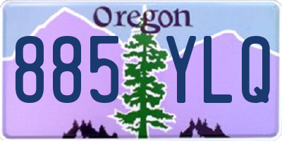OR license plate 885YLQ
