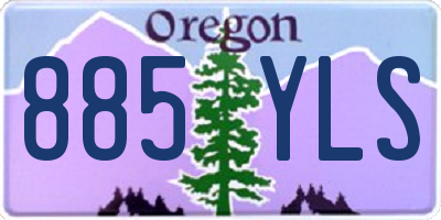 OR license plate 885YLS