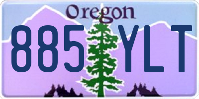 OR license plate 885YLT