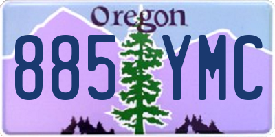 OR license plate 885YMC