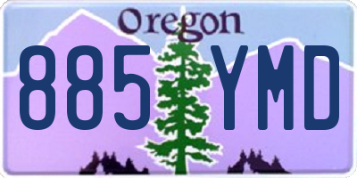OR license plate 885YMD