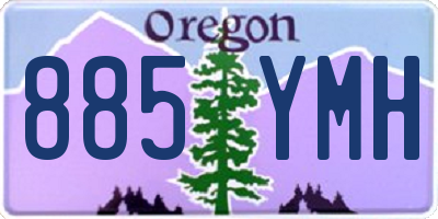 OR license plate 885YMH