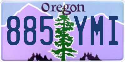 OR license plate 885YMI