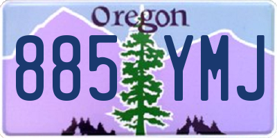 OR license plate 885YMJ