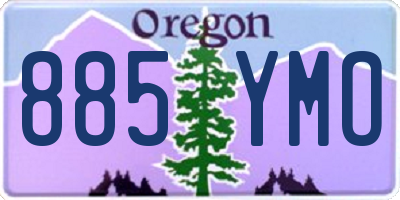 OR license plate 885YMO