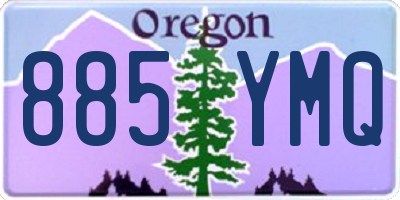 OR license plate 885YMQ