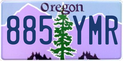 OR license plate 885YMR
