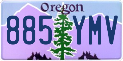 OR license plate 885YMV