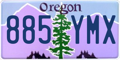 OR license plate 885YMX