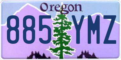 OR license plate 885YMZ
