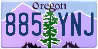 OR license plate 885YNJ