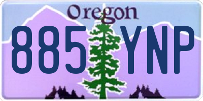 OR license plate 885YNP