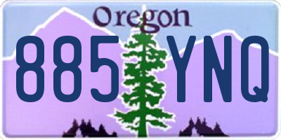 OR license plate 885YNQ
