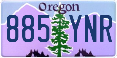 OR license plate 885YNR