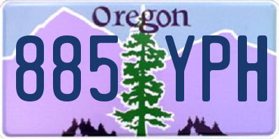 OR license plate 885YPH