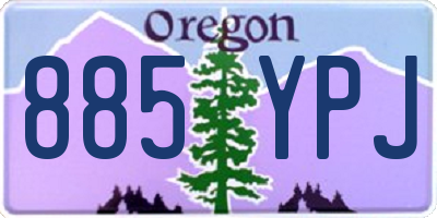 OR license plate 885YPJ