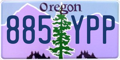 OR license plate 885YPP