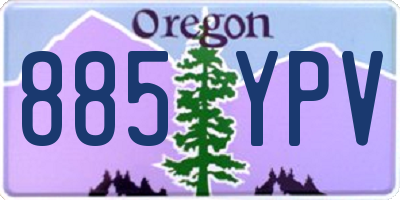 OR license plate 885YPV
