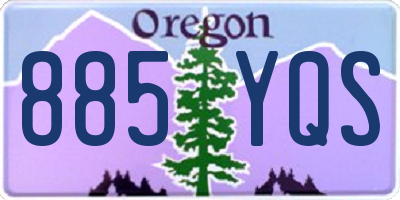 OR license plate 885YQS