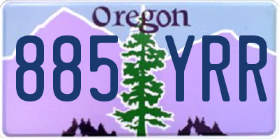 OR license plate 885YRR