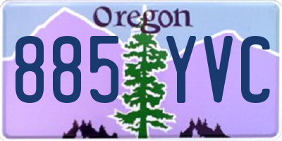 OR license plate 885YVC