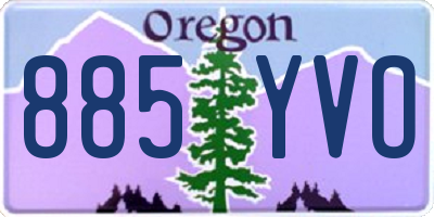 OR license plate 885YVO