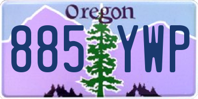 OR license plate 885YWP