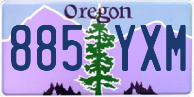 OR license plate 885YXM