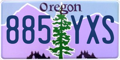 OR license plate 885YXS