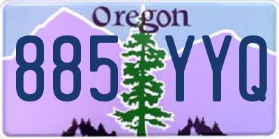 OR license plate 885YYQ