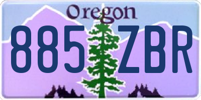 OR license plate 885ZBR