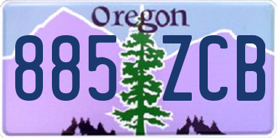 OR license plate 885ZCB