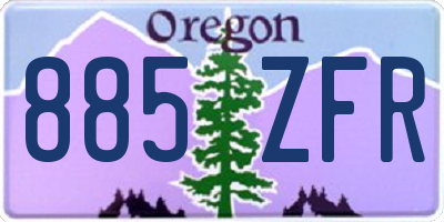 OR license plate 885ZFR