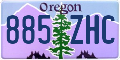 OR license plate 885ZHC