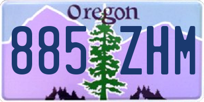 OR license plate 885ZHM